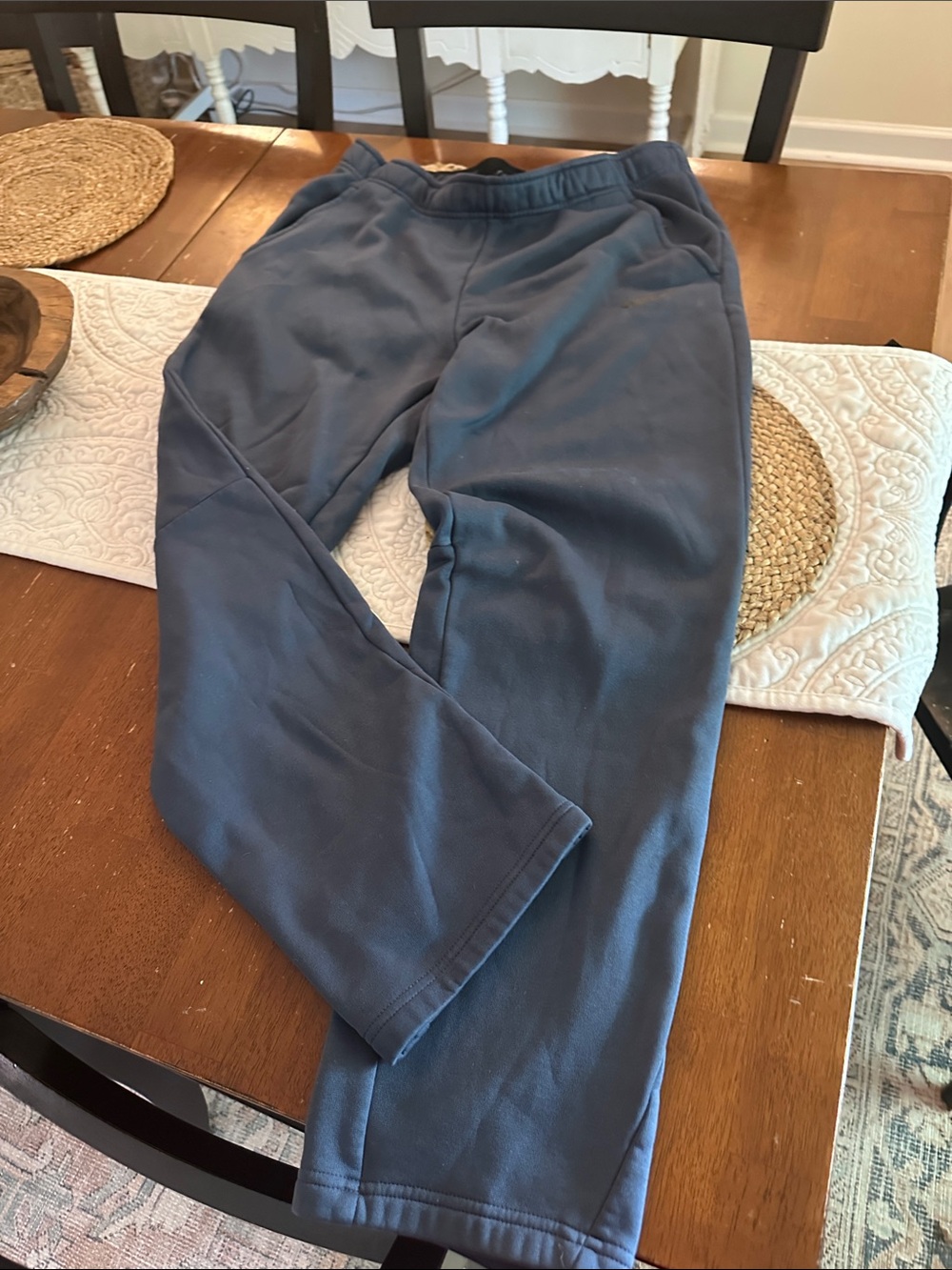 Nike Men's Dark Grey Tapered Dri-fit Sweatpants